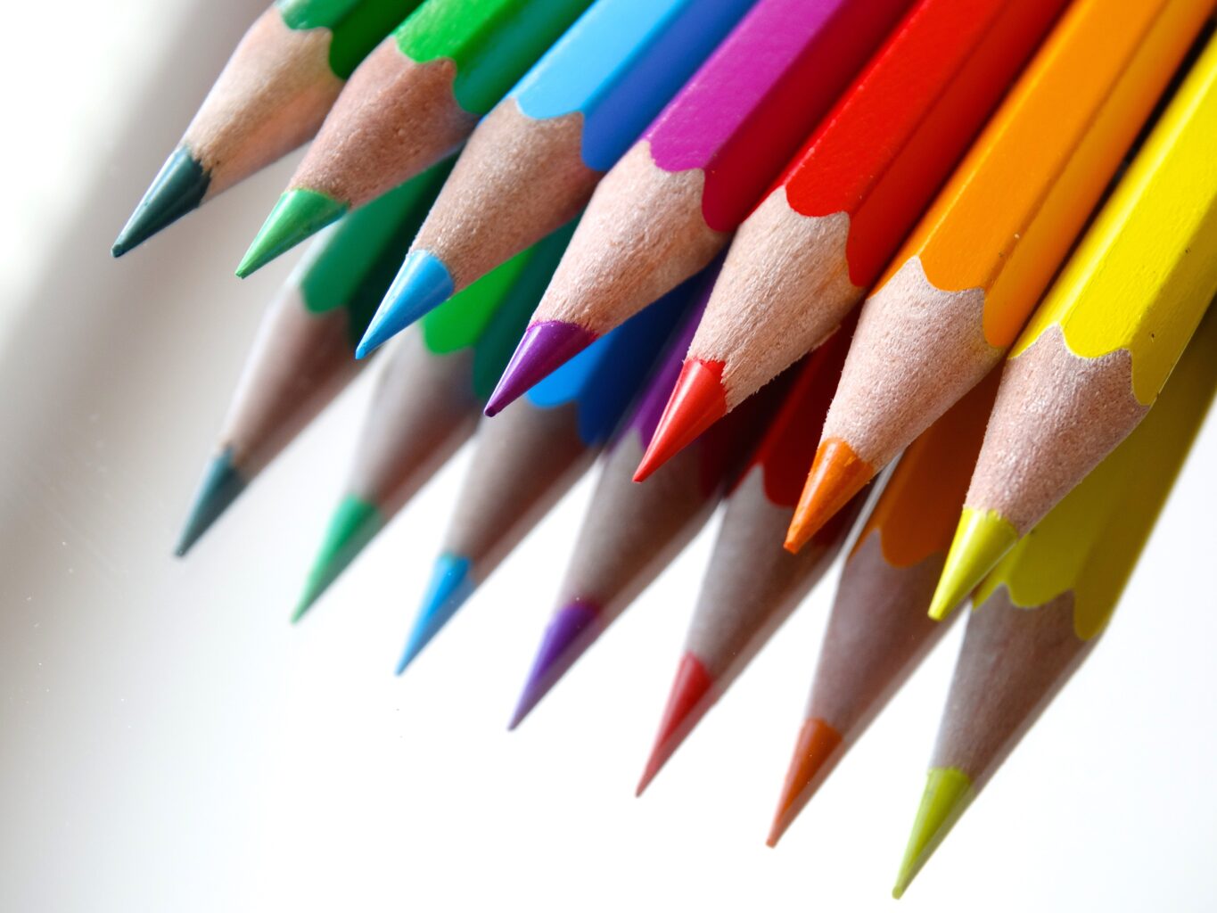 back to school tips. coloured pencils
